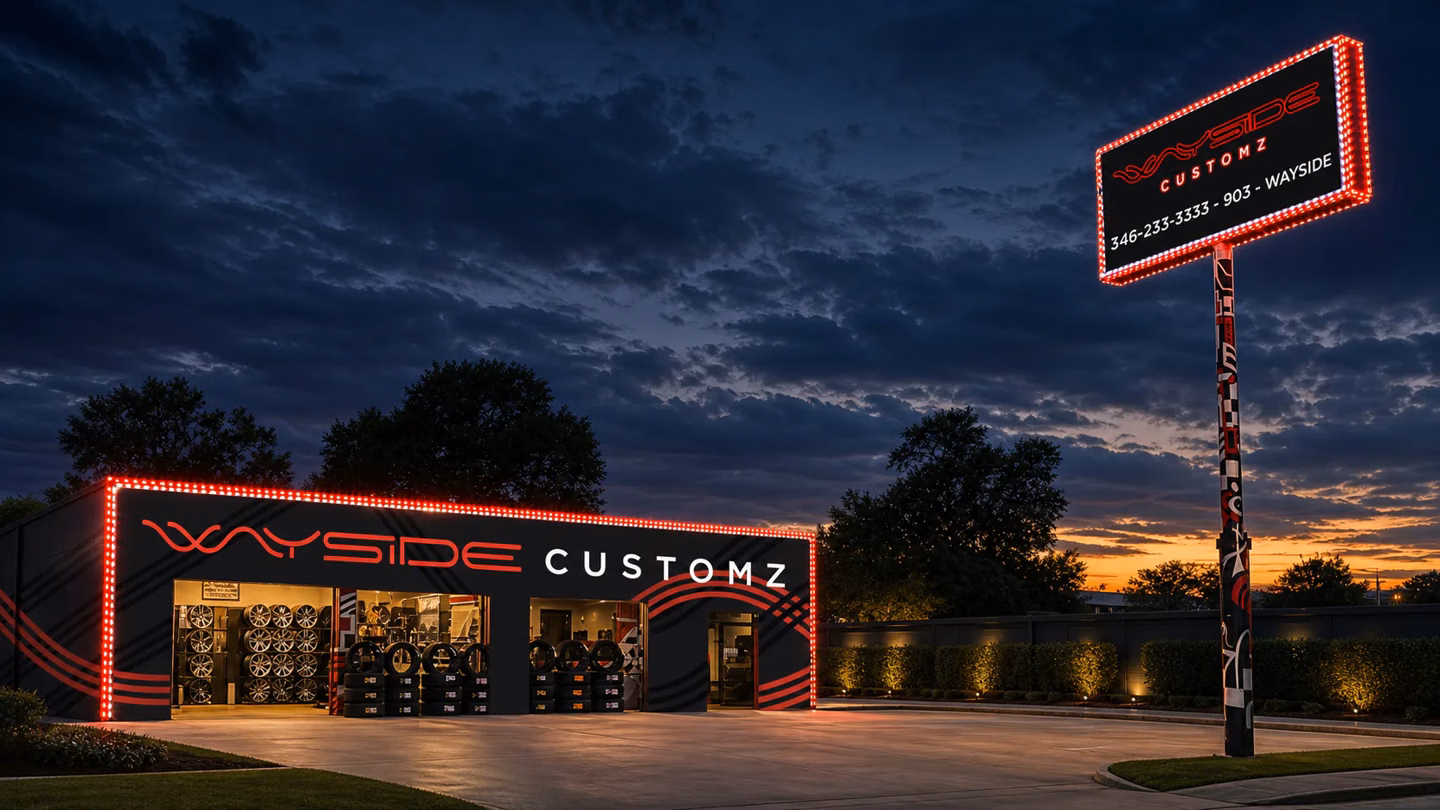 Wayside Customz storefront in Houston