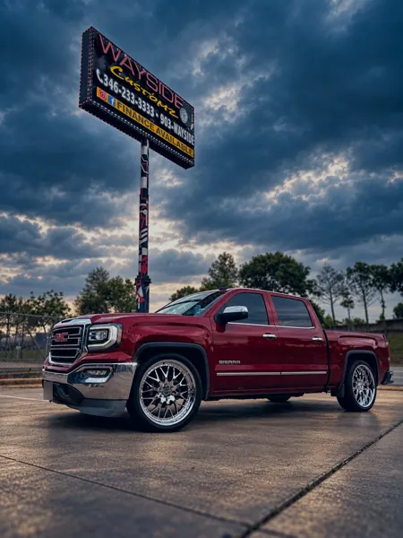 2018 GMC sierra 1500 &middot; 24" Esko wheels &middot; Lowering / suspension