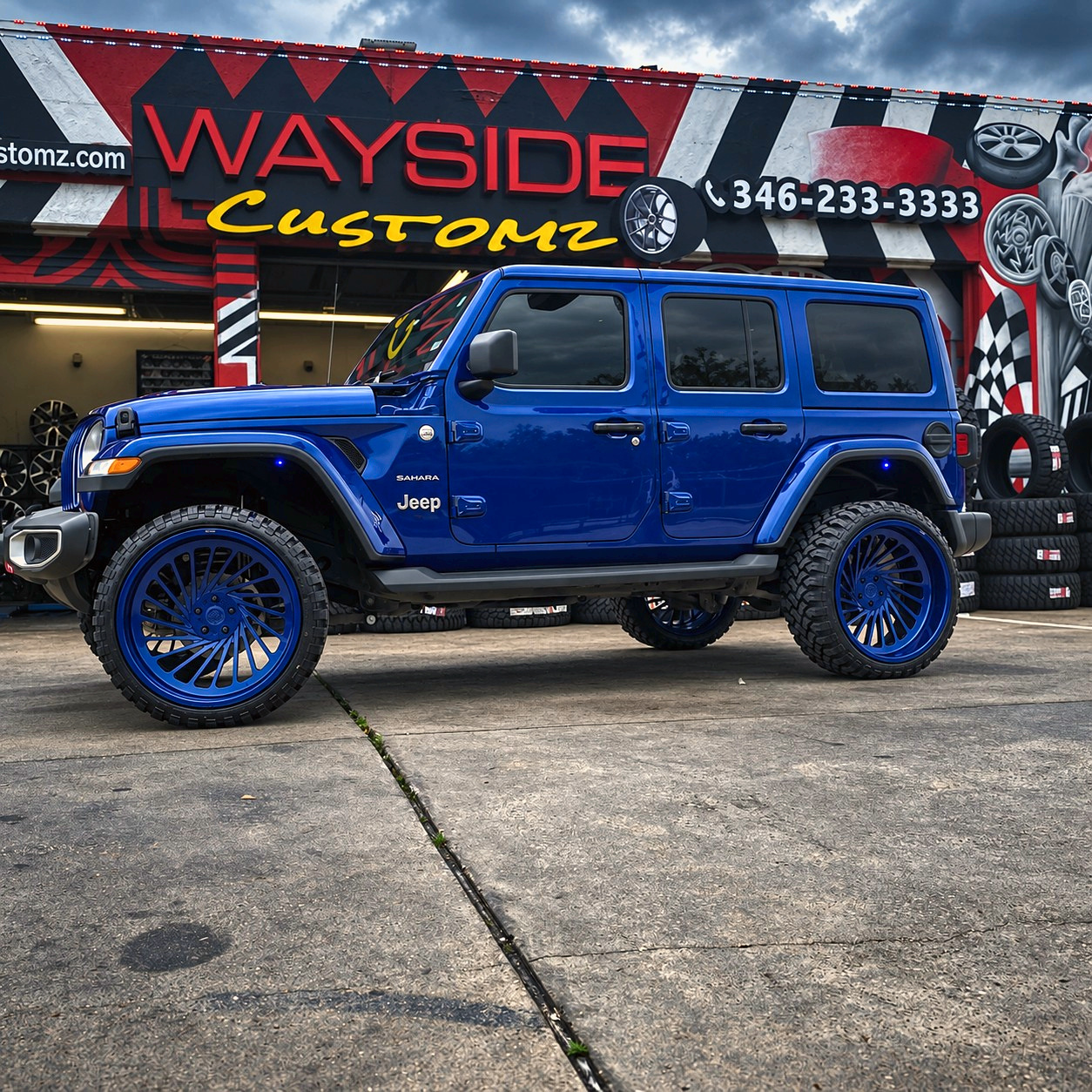 2019 Jeep wrangler &middot; 24" Forgiato wheels &middot; Wheel powder coat
