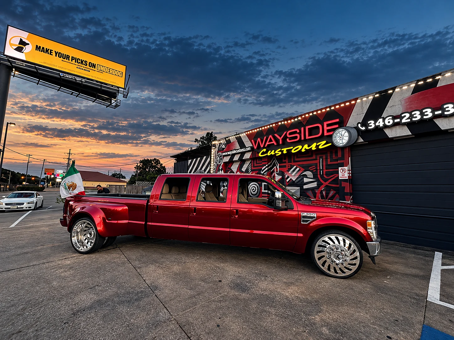 Ford F-350 dually &middot; Custom wheels