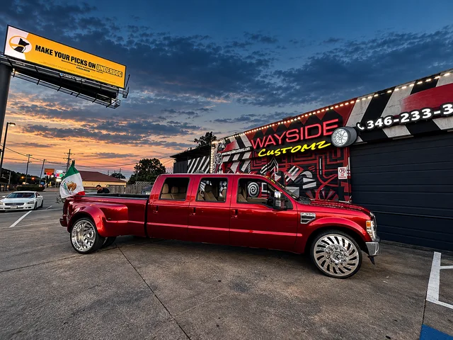 Ford F-350 dually &middot; Custom wheels