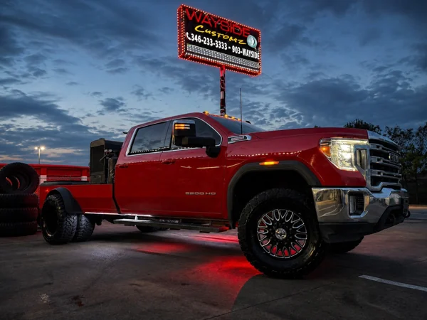 2019 GMC Sierra 3500 Dually · 20" XF Off-Road Wheels · 2.5" Leveling Kit