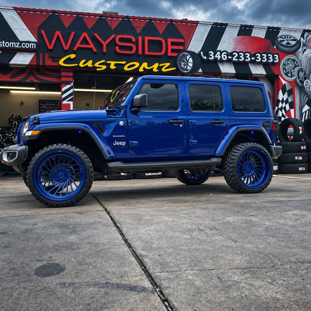 2019 Jeep Wrangler · 24" Forgiato Wheels · Powdercoat