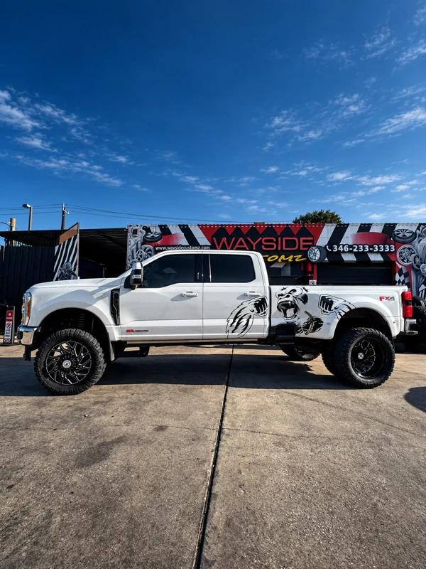 2022 Ford F-350 Dually · 24" XF Off-Road Wheels · 4.5" Rough Country Lift Kit