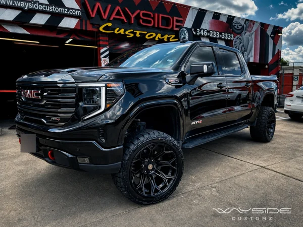 2023 GMC Sierra 1500 AT4 · 22" 4Play Wheels · 4" Rough Country Lift Kit