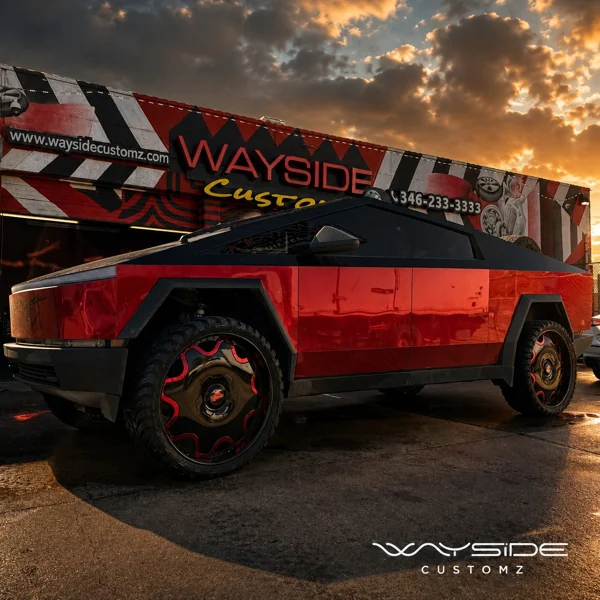 2024 Tesla Cyberbeast · 26" Forgiato Wheels · Wrap