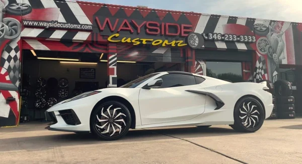 Chevrolet Corvette · 20" Lexani Wheels · Powdercoat