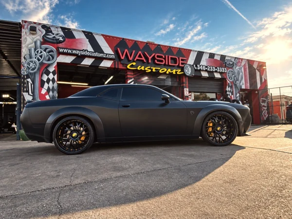 Dodge Challenger Hellcat · 24" Forgiato Wheels · Wrap
