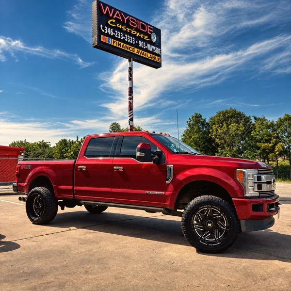 Ford F-250 · 22" American Truxx Wheels · 2.5" Leveling Kit