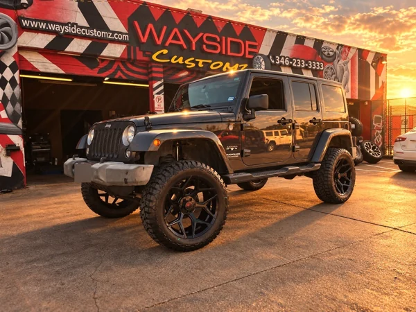 Jeep Wrangler · 22" Morpheus Wheels · 4" Rough Country Lift Kit